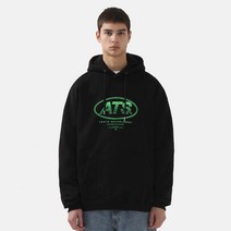 에버티스 이니셜 오우벌 로고 빅사이즈 후드티셔츠 AHT202