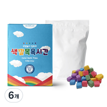 미스플러스 색깔목욕시간 유아 입욕제, 220g, 6개