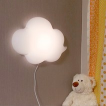 램프다 LED형 구름 벽등, 화이트