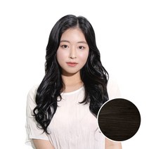 벨리음 똑딱이 붙임머리피스 롱 내추럴 웨이브, NB (내추럴블랙), 5피스