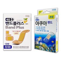 네오메디제약 맘스덤 아쿠아밴드 혼합 밴드 12매+밴드플러스에이 혼합 50매, 1세트