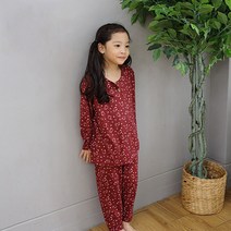 여아용 피치스노우캣 내의 세트