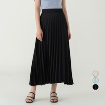 ELLE PARIS 플리츠 밴딩 스커트