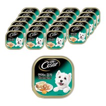 시저 반려견 주식캔 연어와 감자, 100g, 24개입