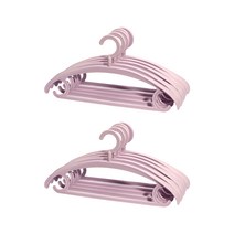 원모아 어깨뿔방지 옷걸이, 핑크, 10개입