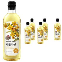 백설 카놀라유, 900ml, 6개