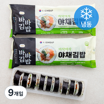 올곧 바바김밥 야채김밥 (냉동), 9개입, 230g