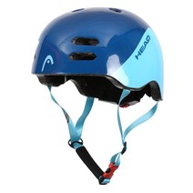 HEAD 헤드 어반헬멧 자전거 인라인 킥보드 스쿠터 사이즈조절 아시안핏 윈드터널 아동용 안전모 MTV-18, 블루