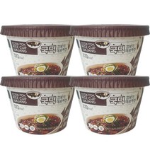 에스제이푸드 낭만부라더 국떡 컵볶이 매콤짜장, 144g, 4개입