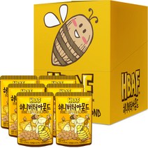 바프 허니버터 아몬드, 40g, 6개