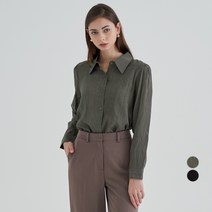 아피나르 여성용 링클 셔츠 블라우스