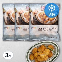 곰곰 한입 돈까스 (냉동), 1kg, 3개