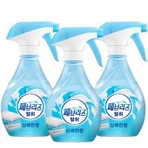 페브리즈 섬유탈취제 상쾌한향 본품, 360ml, 3개