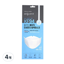 올가드 베이직 마스크 대형 KF94, 1개입, 4개