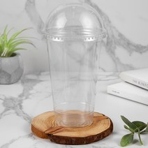 탐사 투명 PET 아이스컵 + 돔뚜껑, 400개, 1세트, 410ml