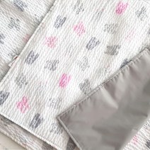 화모 리플 휴대용 방수패드, 핑크곰