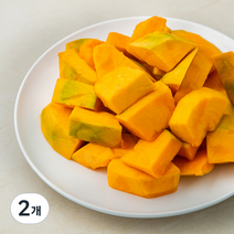 친환경 단호박 깍뚝썰기, 600g, 2개