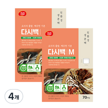멀티셰프 친환경 생분해 다시백 M, 70개입, 4개