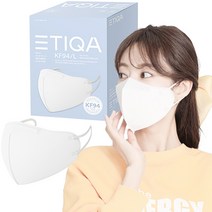 에티카 라운드 베이직 보건용 마스크 대형 KF94 백색, 24매, 1개, 화이트