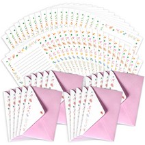 투영디자인 파스텔 컬러봉투 편지지 40p + 편지봉투 20p, 스위트핑크, 1세트