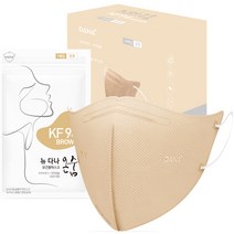 다나마스크 뉴 다나 온숨 보건용마스크 중형 KF94, 연한갈색, 50개입, 1개