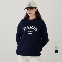 Elle Paris 그래픽 특양면 맨투맨 PARIS