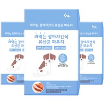 씨엔앨라이프 짜먹는 강아지간식 유산균 파우치 스틱 15g x 20p, 3개, 연어