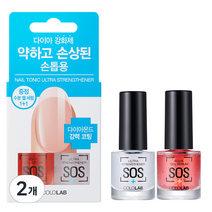 컬러랩 네일토닉 시스템 울트라 스트랭스너 + 아쿠아 젤 세럼, 1ml, 2개