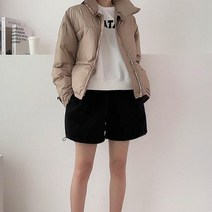 시크폭스 여성용 펌킨 뽀글 스트링 숏 팬츠