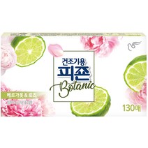 피죤 건조기용 시트 섬유유연제 베르가못&로즈, 1개, 130매