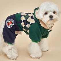 도그아이 반려견 골덴 올인원, 녹색