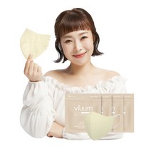 세이프에어케어보건용마스크 중형 성인용 KF94, 25매입, 4개, 베이지