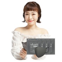 세이프에어케어보건용마스크 중형 성인용 KF94, 25매입, 4개, 그레이