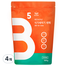 올인원 식기세척기 세제 리필, 500g, 4개