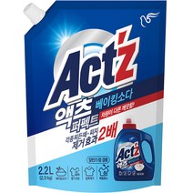 액츠 퍼펙트 베이킹소다 액상세제 리필, 2.2L, 1개
