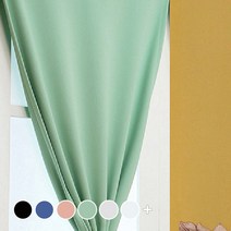 디자인갤러리 찍찍이로 붙이는 솔리드 암막커튼