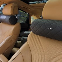에르미 차량용 목쿠션 전체퀄팅, 제네시스(블랙), 2개