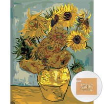 아트조이 DIY 명화 그리기 세트 40 x 50 cm 세로형, 해바라기