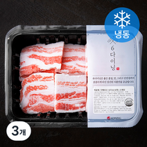 6다이닝 스페인산 이베리코 한입 기름 삼겹살 (냉동), 500g, 3개