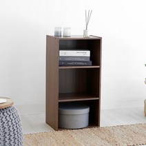 아이리스 3단 책장 수납장 MDB-3K, 브라운