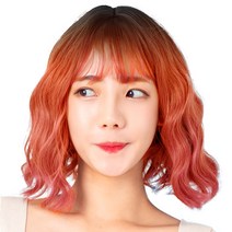 키키 통가발 220g + 가발망, 애쉬오렌즈, 1개