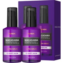 쿤달 울트라 세럼 헤어 에센스 화이트머스크향, 100ml, 2개