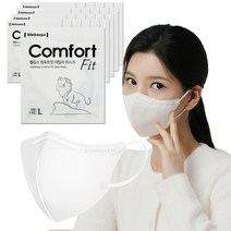 웰킵스 컴포트핏 데일리 새부리형 마스크 대형, 25개입, 1개, 화이트