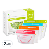 레디시 와이드 스탠딩 지퍼백 베이직 4종 x 5p 세트, 2세트