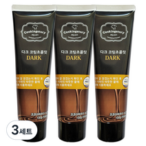 쿠킹스토리 코팅초콜릿 튜브 다크 3p, 300g, 3세트