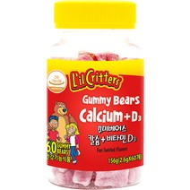 릴크리터스 꾸미바이트꾸미베어스 칼슘 + 비타민D3 어린이 건강식품, 60정, 1개