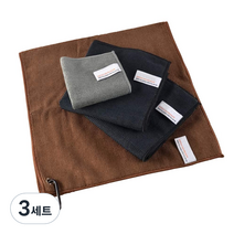 칼딘 바리스타 프리미엄 극세사 타올 카페 행주 4종 + 클립 세트, 3세트