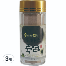 한국로하스식품 9번 구워 만든 로하스죽염 분말, 40g, 3개
