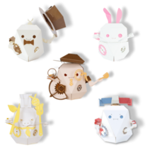 로보트리 움직이는 종이로봇 로얄버전 5종 세트, 마기 + 아씨 + 포리 + 아르 + 쉐푸