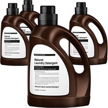 생활공식 네추럴 액체 세탁세제 일반 / 드럼 겸용 본품, 4개, 3000ml